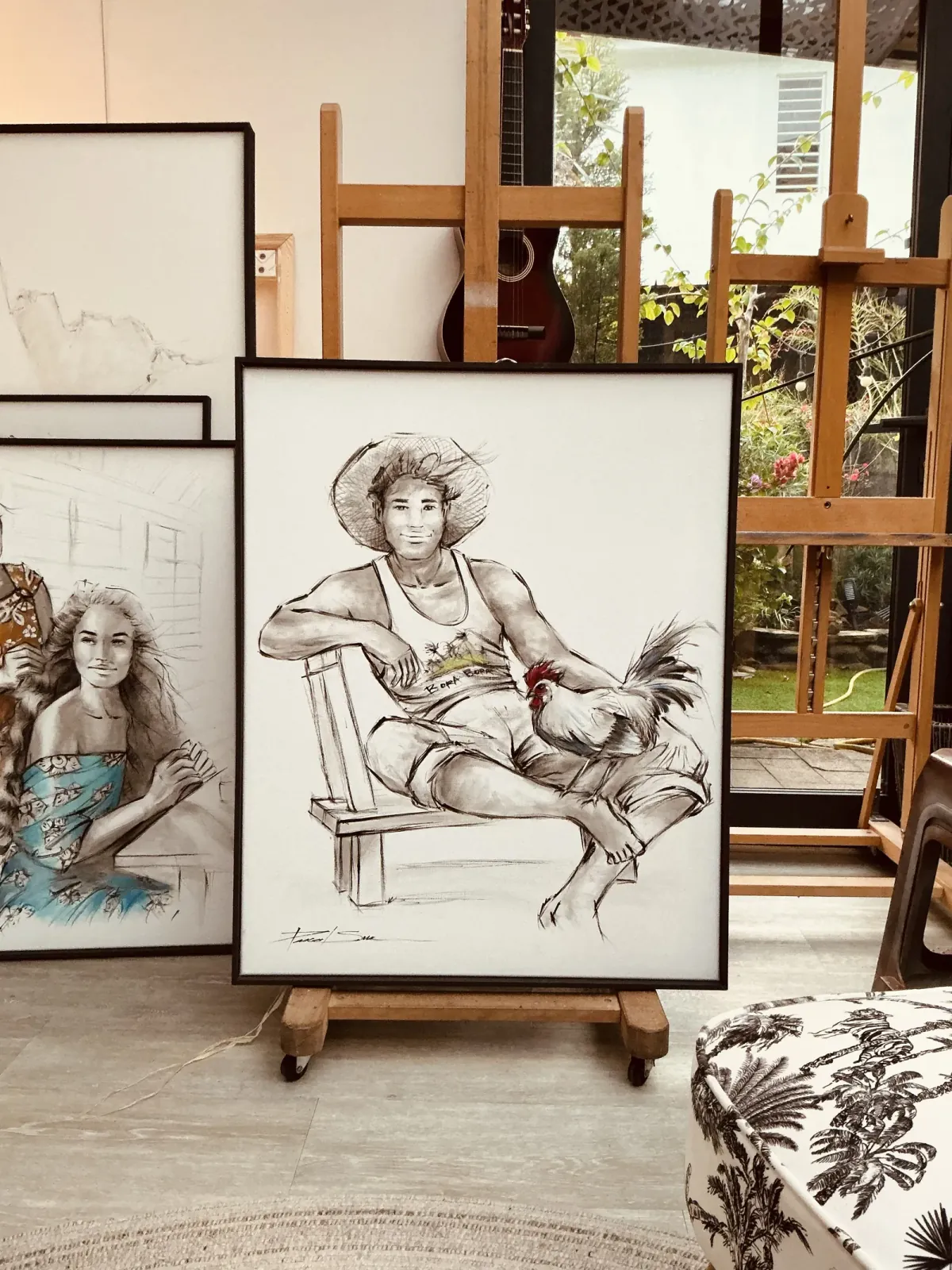 L'atelier de Pascal Sun à Tahiti